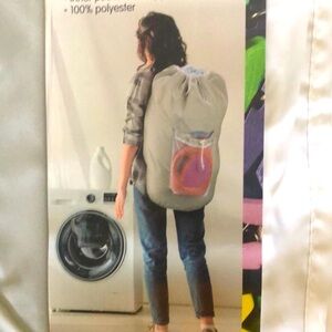 Gray Laundry Backpack